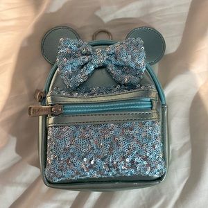 Loungefly Aquamarine Sequin Wristlet Purse (without strap)